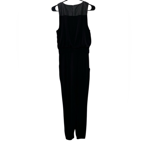 Nicole by Nicole Miller Black Sleeveless V Neck Jumpsuit Front Pockets Size XS - Picture 5 of 11